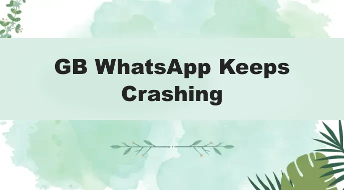 GB WhatsApp keeps crashing